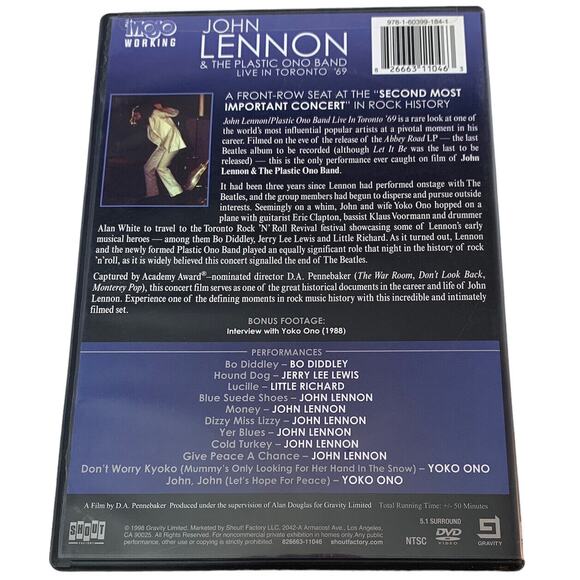 John Lennon & the Plastic Ono Band: Live in Toronto '69 (DVD) - Picture 2 of 4
